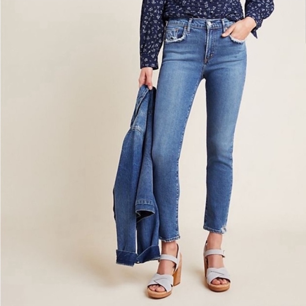 AGOLDE Toni Mid Rise Straight Jeans Size 25 Organic Cotton USA Made